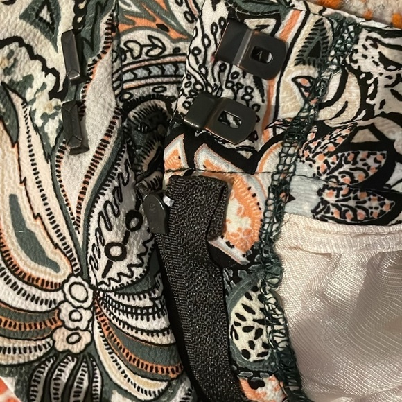 Zara Basic Loose Fit Wide Lag Paisley Pants - Picture 8 of 8